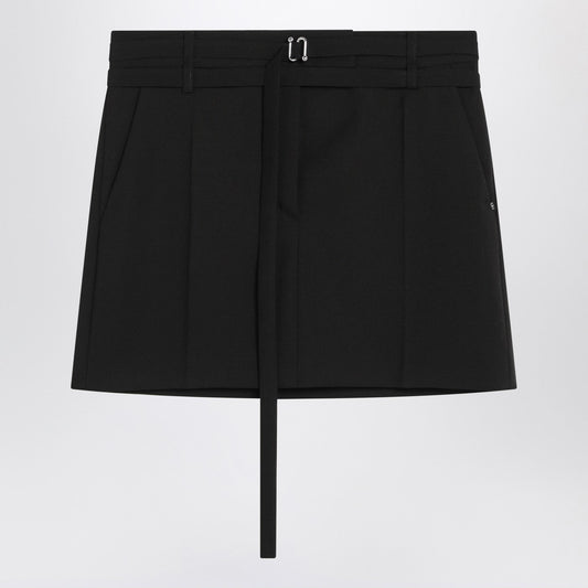 Sportmax ウールのSportMaxブラックミニスカート - Image 1