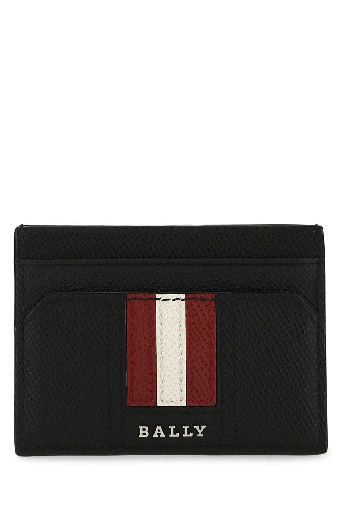 Bally Bally Black Leather Tharカードホルダー - Image 1
