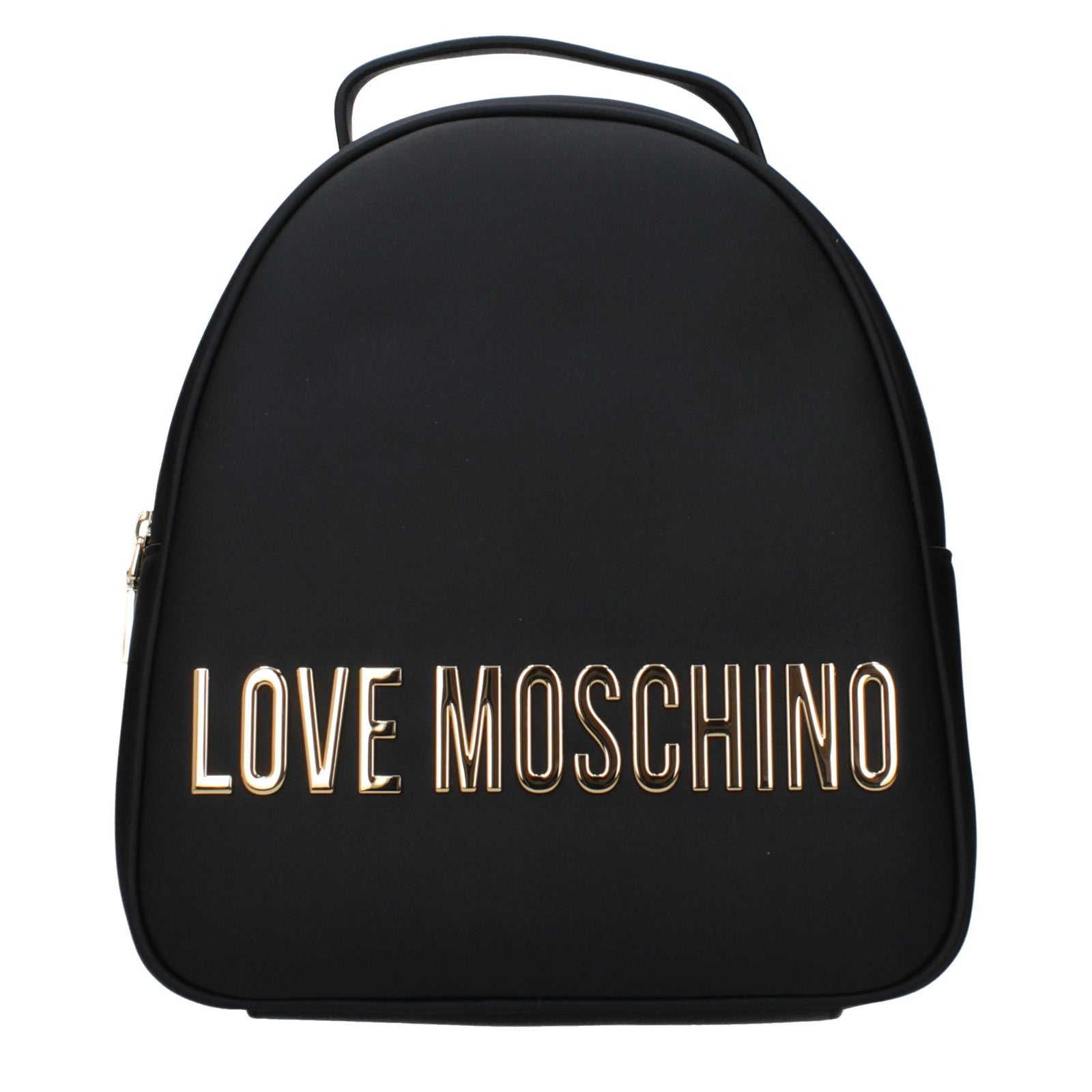 Moschino モスキーノのバックパックと環境に優しいベビーバッグ女性ポリウレタンブラックが大好き - Image 1