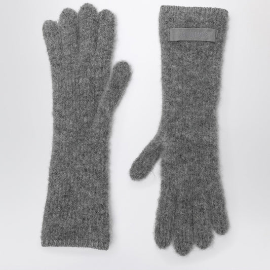 Jacquemus Jacquemus Grey Alpaca Gloves - Image 1