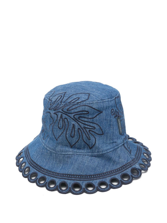 Zimmermann Zimmermann Denim Bucket Hat - Image 1