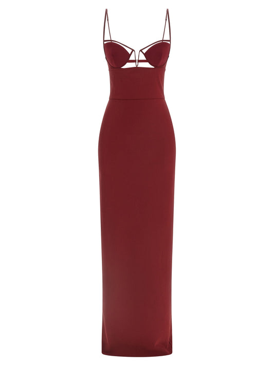 Nensi Nensi Dojaka 'V Wire Bra Maxi'ドレス - Image 1