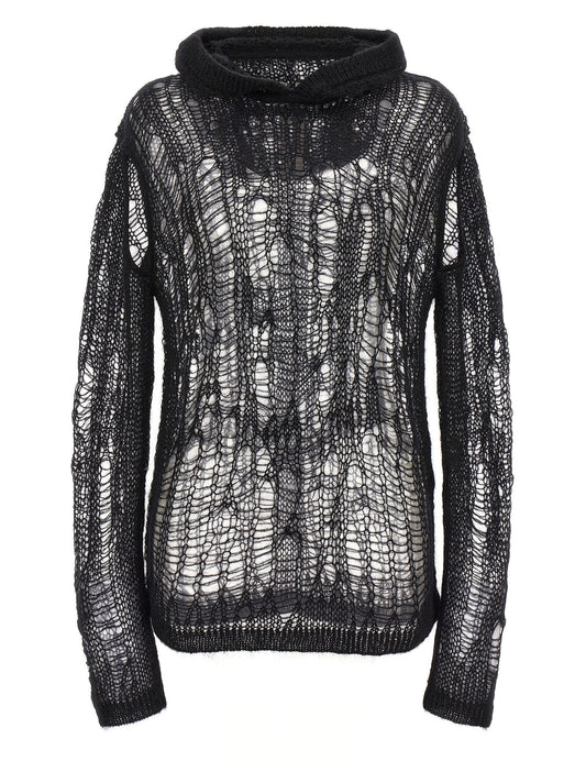 Rick リック・オーウェンズのスパイダーフーディー 'フード付きセーター - Image 1