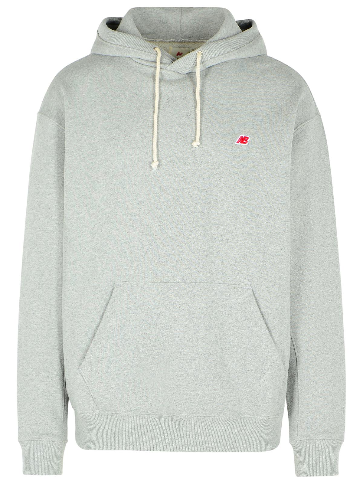Designer Brand ニューバランスグレーコットンスウェットシャツ - Image 1
