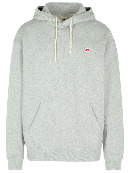 Designer Brand ニューバランスグレーコットンスウェットシャツ - Image 1