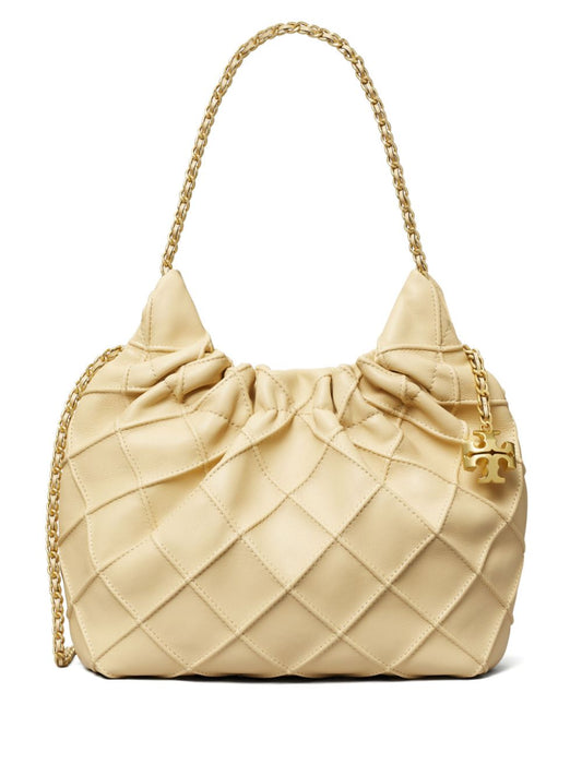 Tory Tory Burch Fleming Mini Leather Hobo Bag - Image 1