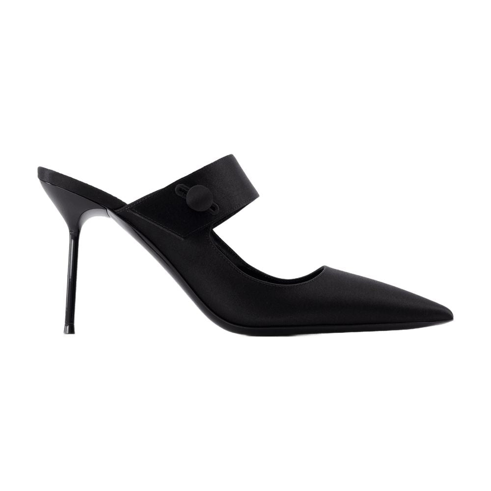 Paris Lidia Couture Sabot 90 Pumps Paris Texas Silk Black - Image 1