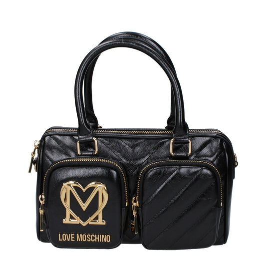 Moschino モスキーノのハンドバッグが大好きな女性ポリウレタンブラック - Image 1