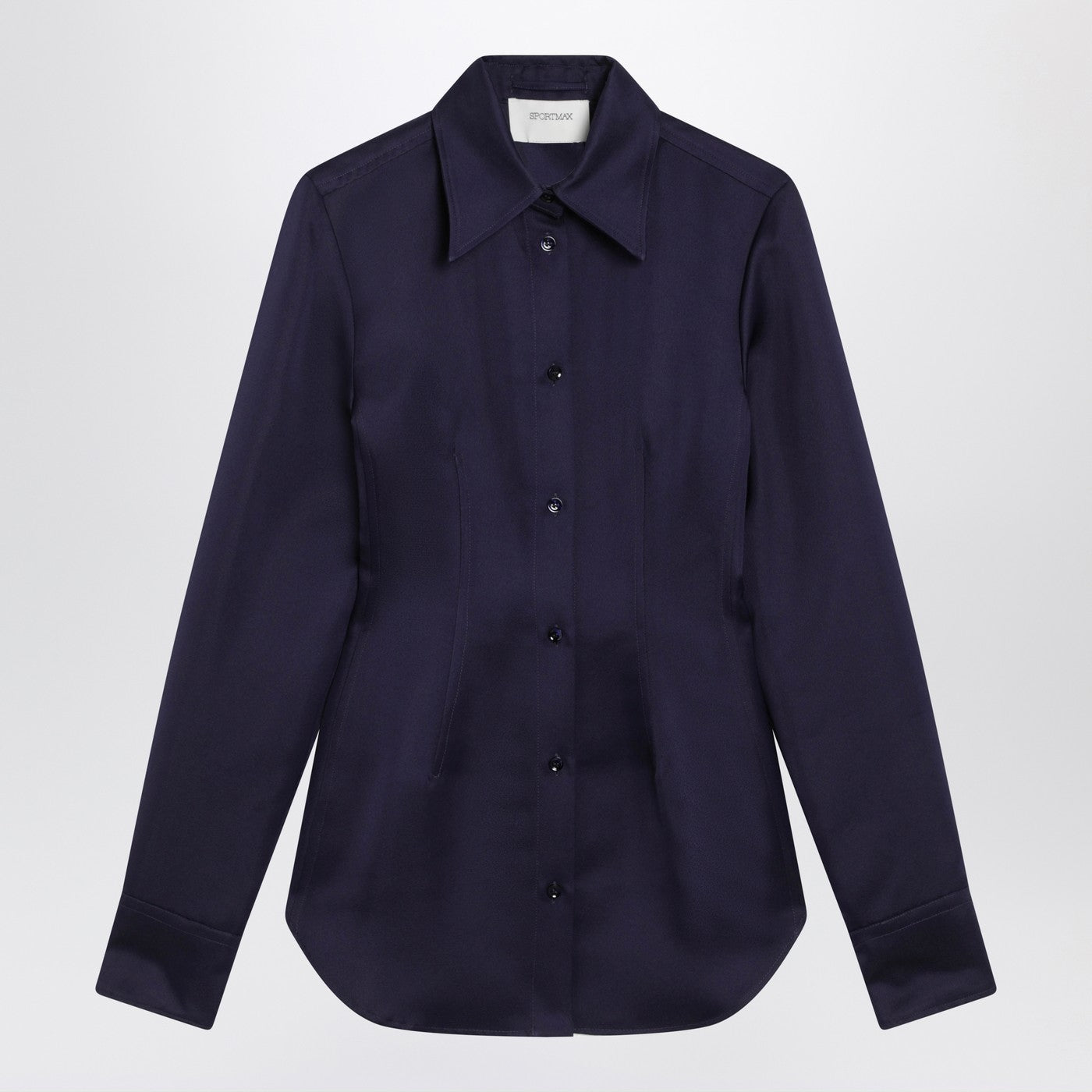 Sportmax スポーツマックス ダークパープル フィット シャツ - Image 1