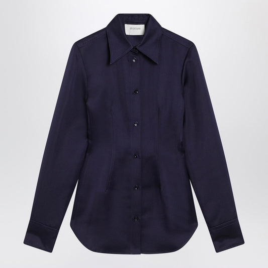 Sportmax スポーツマックス ダークパープル フィット シャツ - Image 1