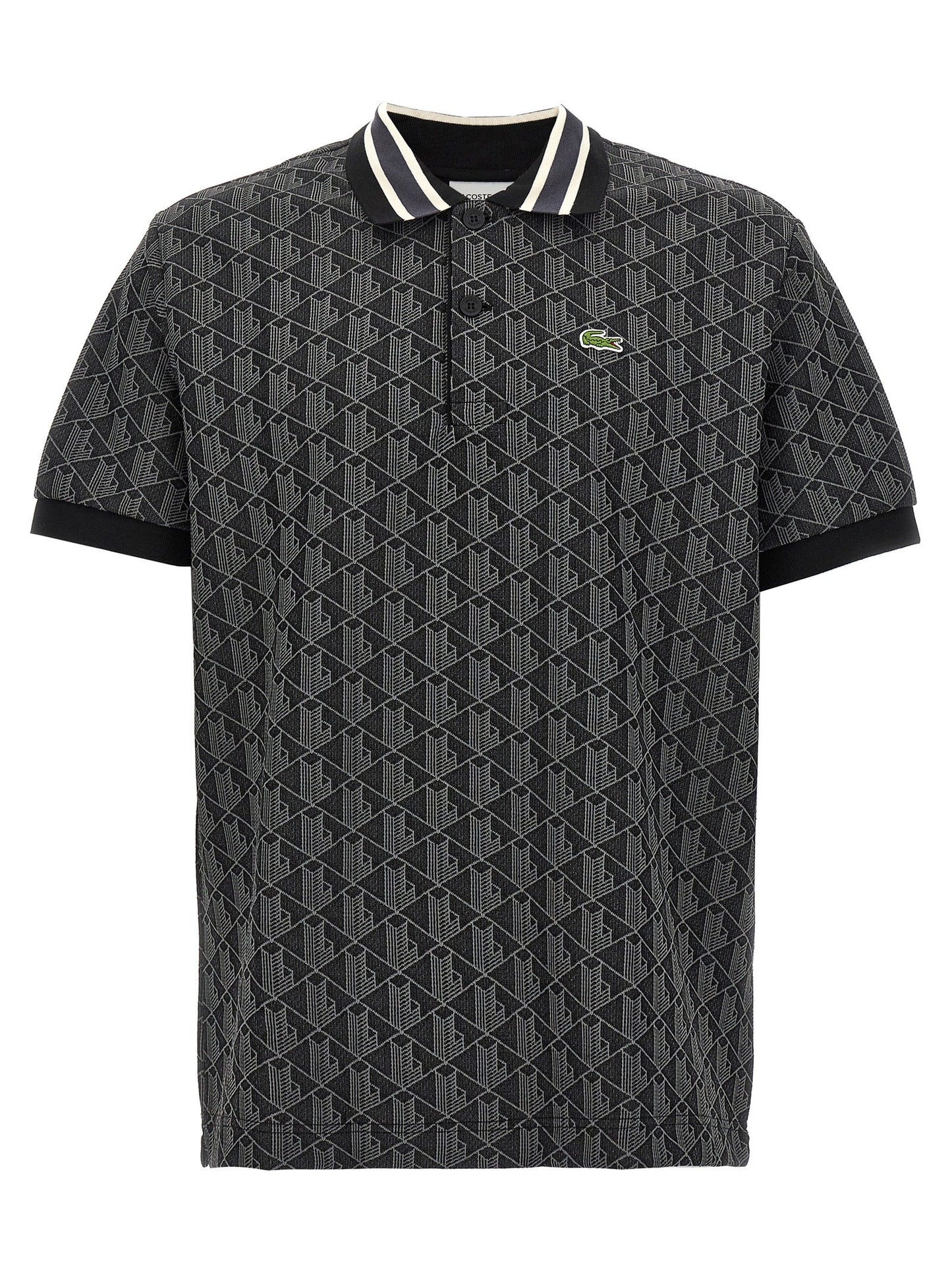 Lacoste Lacoste Jacquardモノグラムポロシャツ - Image 1