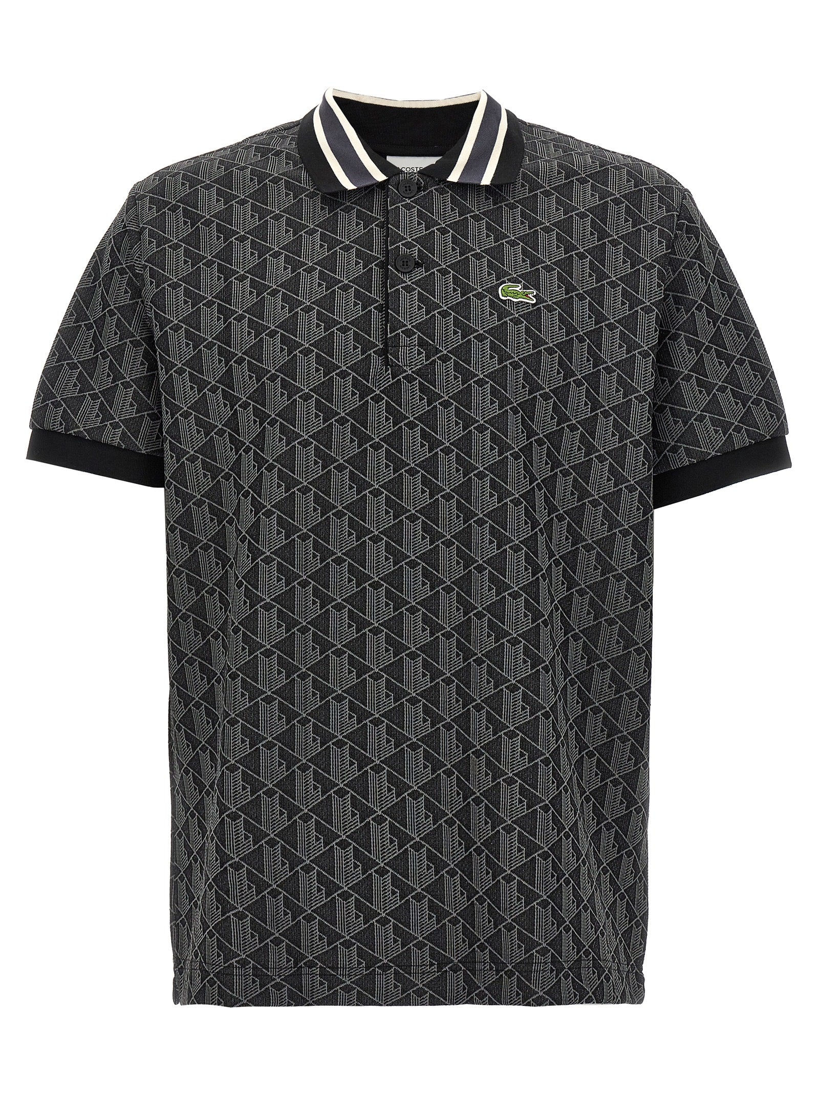 Lacoste Lacoste Jacquardモノグラムポロシャツ - Image 1