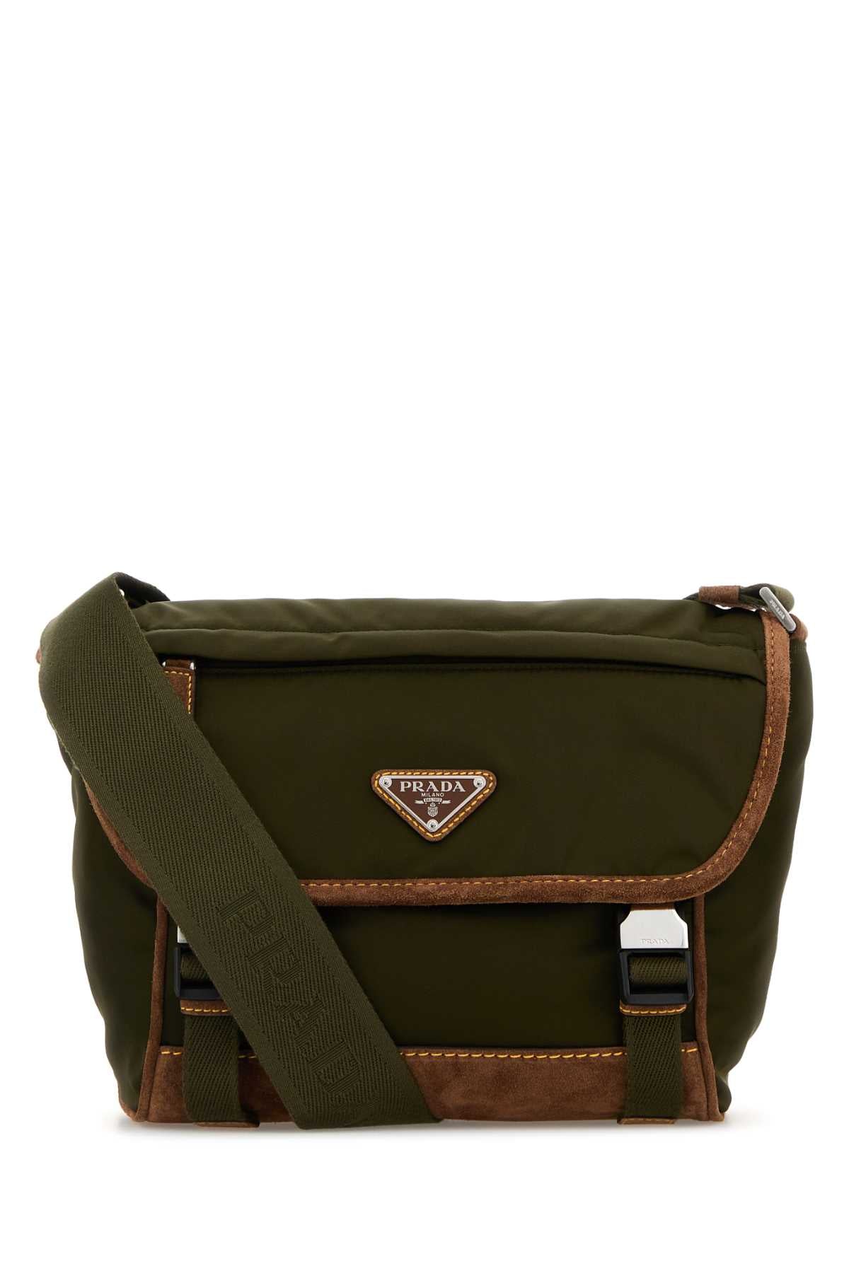 Prada プラダ オリーブ グリーン Re ナイロン クロスボディ バッグ - Image 1