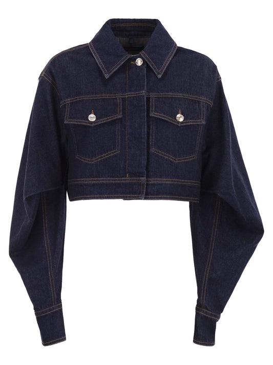Sportmax SportMaxサーボックスデニムジャケット - Image 1