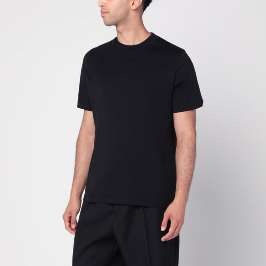 Jil ジルサンダーブラックコットンTシャツ - Image 1