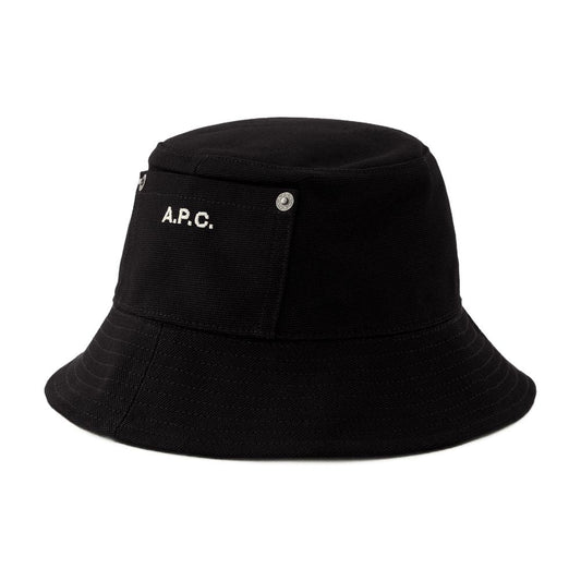 A Thais Bucket Hat A.P.C.綿黒 - Image 1