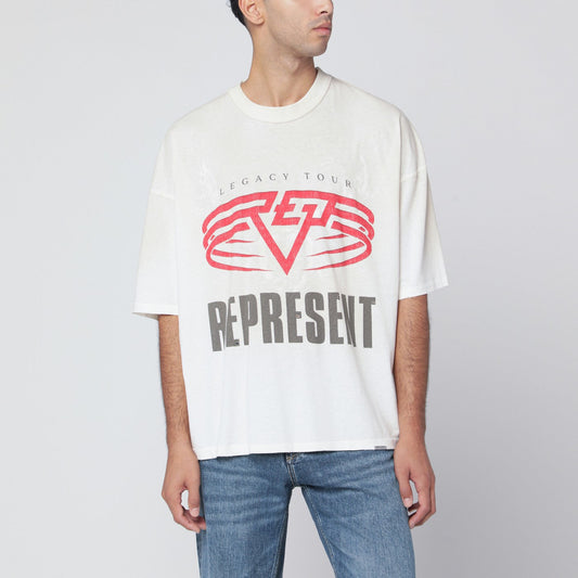 Represent Represent リバーシブル リビング レガシー ツアー T シャツ (エクリュ) - Image 1