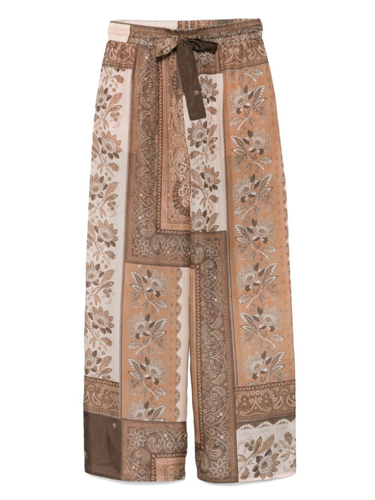 Zimmermann ジマーマンラッキープリントシルクズボン - Image 1