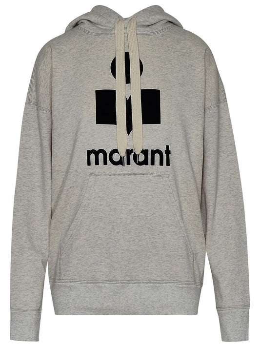 Marant イザベル・マラン・エトワイル・グレーのコットン・ブレンド・マンセル・スウェットシャツ - Image 1