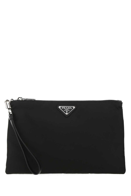 Prada プラダブラックreナイロンクラッチ - Image 1