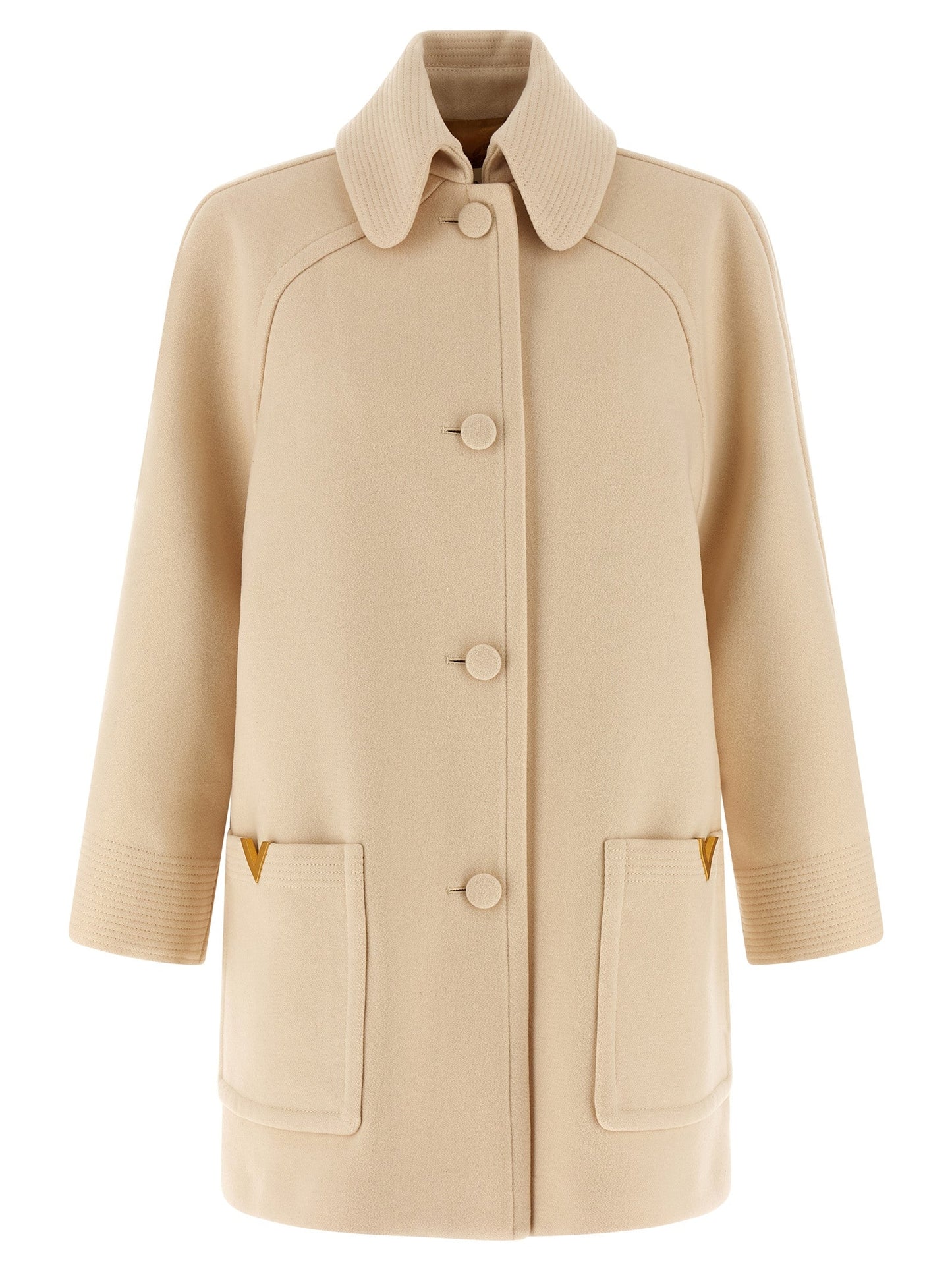 Valentino ヴァレンティノ ガラヴァーニ ヴァレンティノ ガラヴァーニ ウール ドレープ コート - Image 1