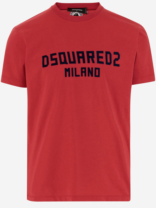 Dsquared2 Dsquared2コットンTシャツロゴ付き - Image 1