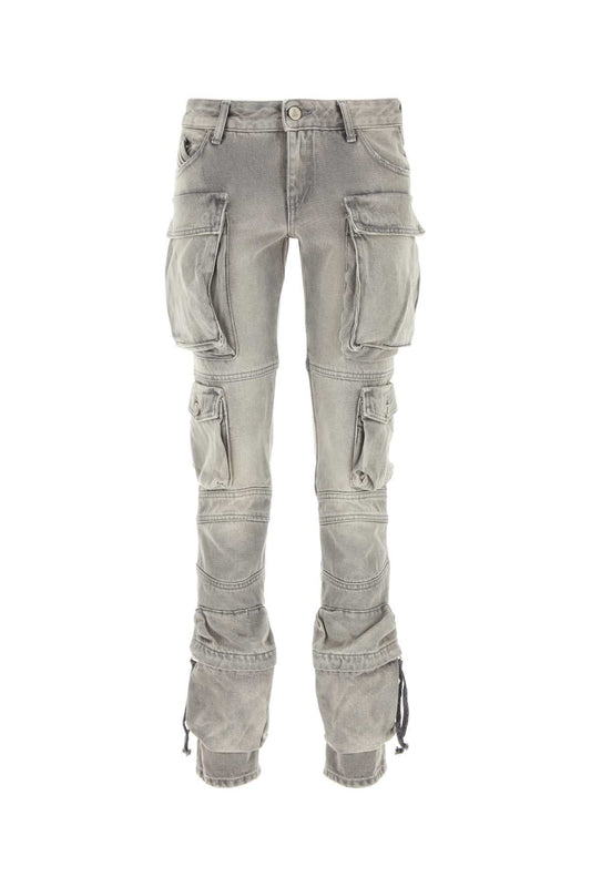 The Attico Grey Denim Jeans - Image 1