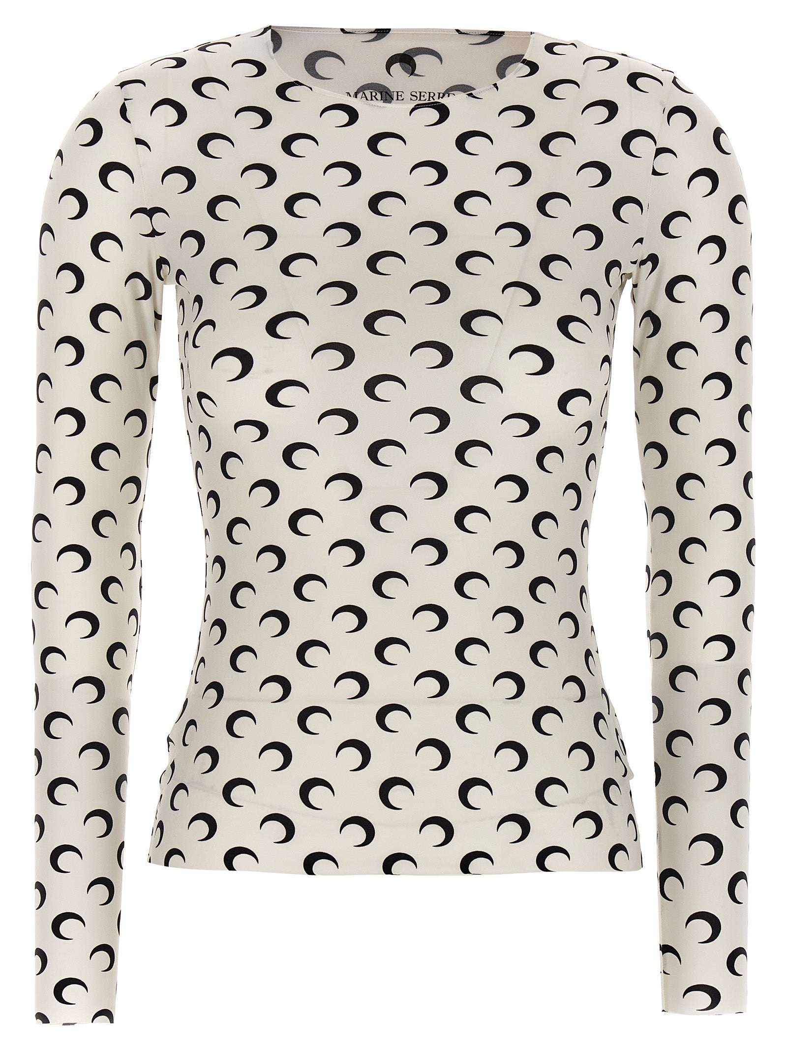 Marine マリンセール「月の印刷ジャージーセカンドスキン」Tシャツ - Image 1