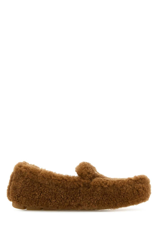 Prada プラダキャラメルシャーリングローファー - Image 1