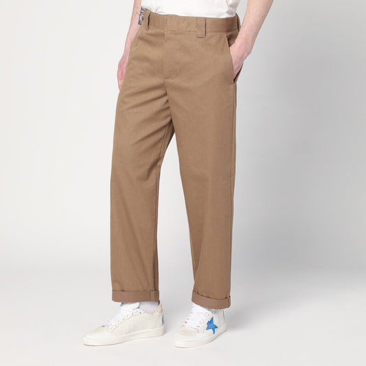 Golden ゴールデングースベージュコットンブレンドズボン - Image 1