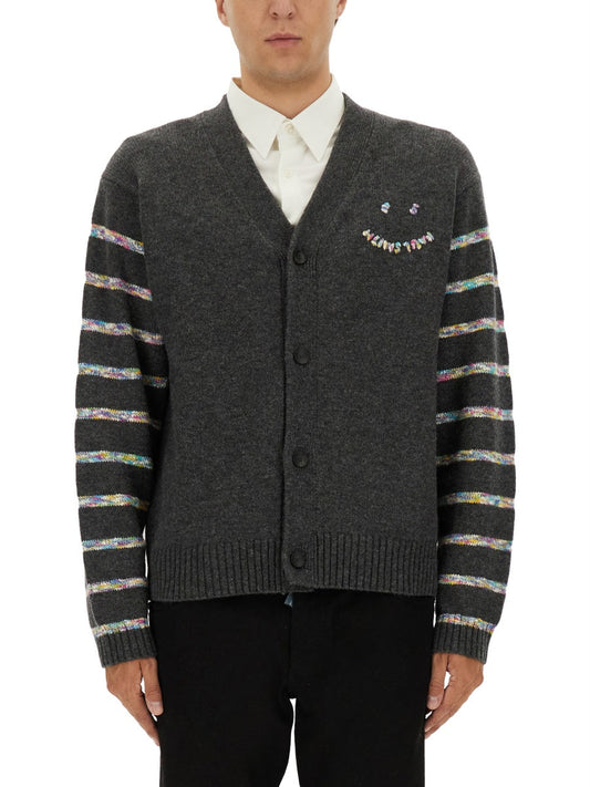 Paul PS By Paul Smith "Button Thru Ps Happy" Cardigan - Image 1