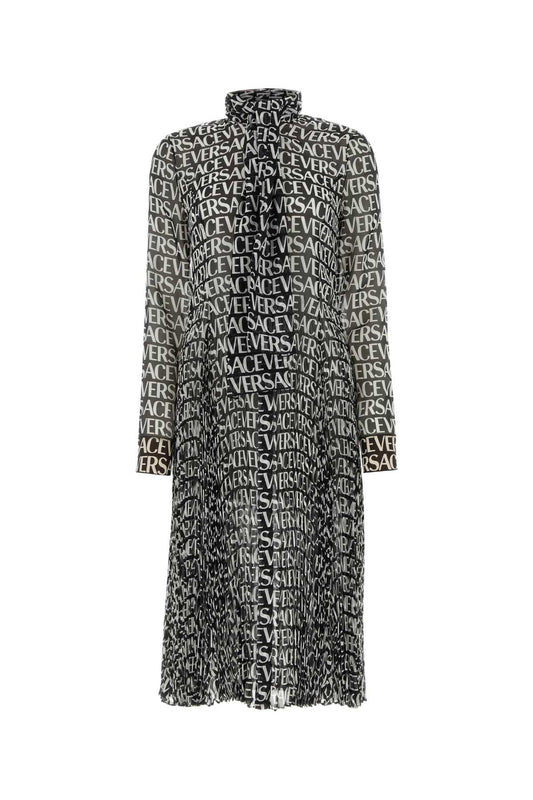 Versace ヴェルサーチプリントクレープシャツドレス - Image 1