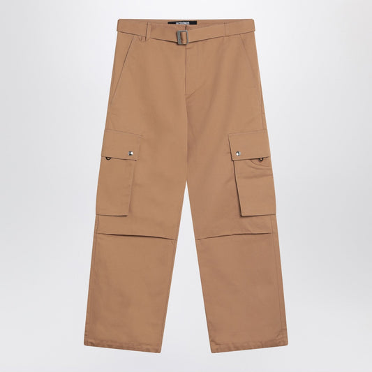 Jacquemus ジャックエマスキャメル色の貨物ズボン - Image 1