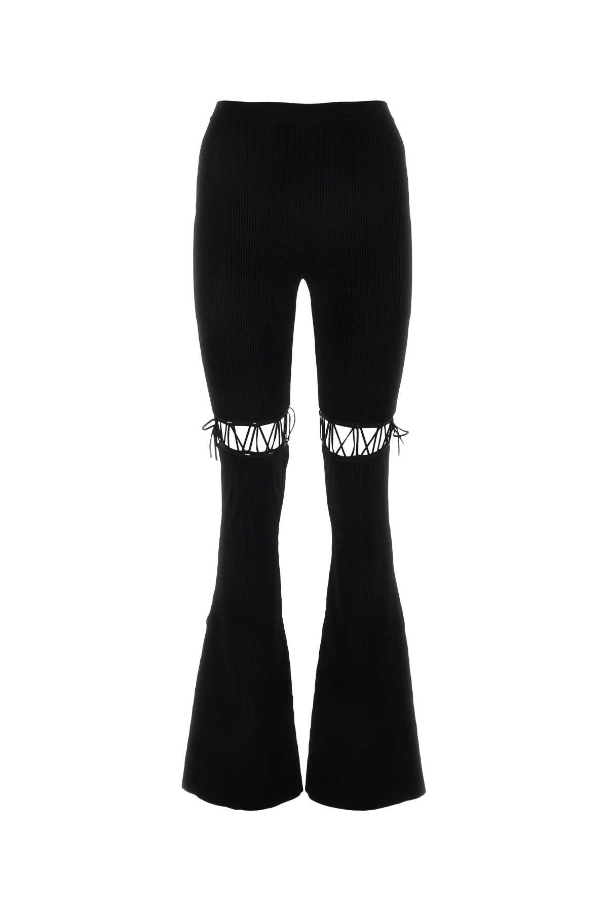 Nensi Nensi Dojaka Black Viscoseストレッチパンツ - Image 1