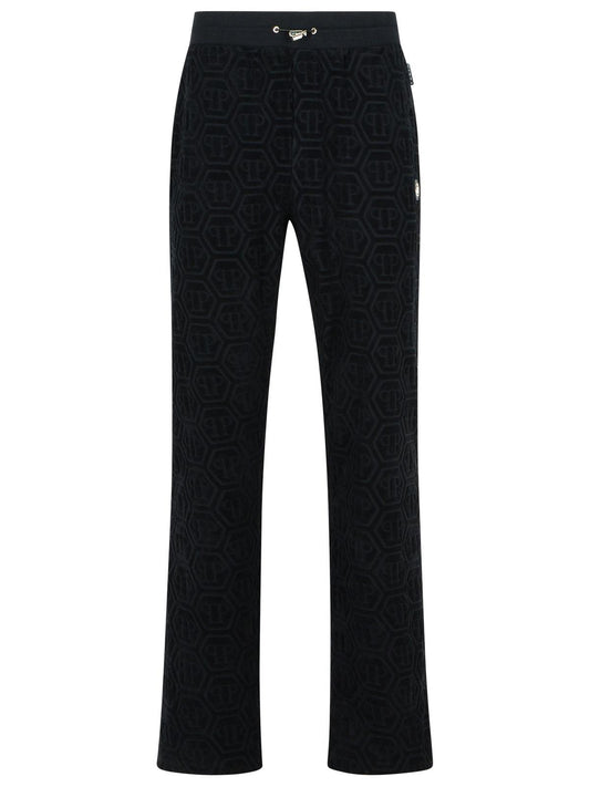 Philipp Philipp Plein 'Jogger' Black Cotton Pants - Image 1