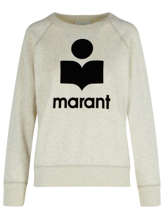 Marant イザベル・マラン・エトワイル「ミリーニー」 'Ecru'コットンブレンドスウェットシャツ - Image 1
