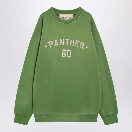 Valentino バレンティーノクルーネックスウェットシャツシェズバレンティーノグリーン - Image 1