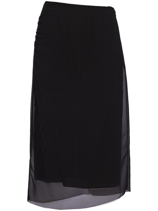 Prada プラダジョーゼットミディスカート - Image 1