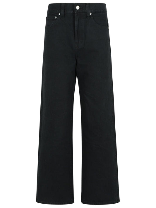 Khaite Khaite 'Bonnie' Black Cotton Jeans - Image 1