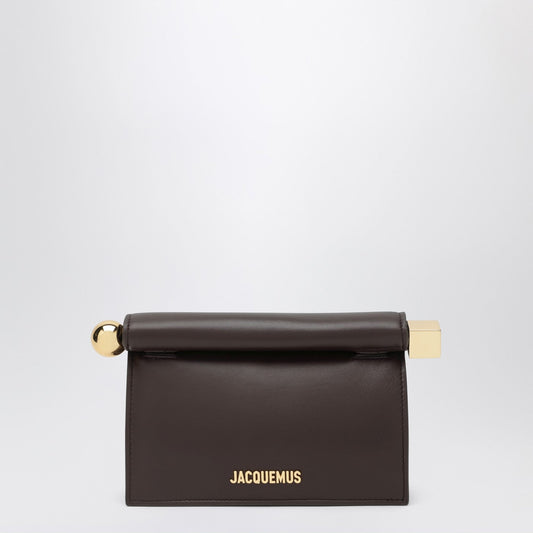 Jacquemus Jacquemus The Small Brown Rond Carré Pouch - Image 1