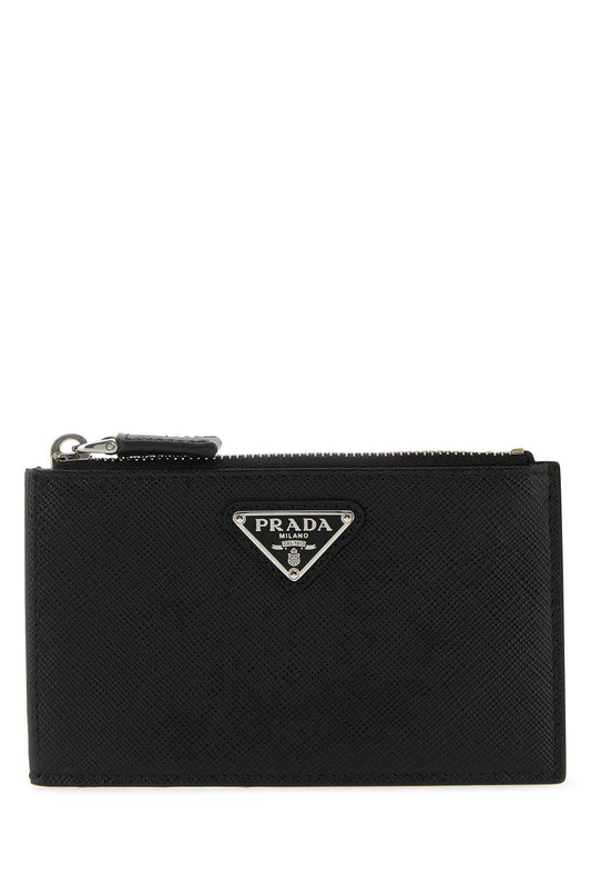 Prada プラダブラックレザーカードホルダー - Image 1