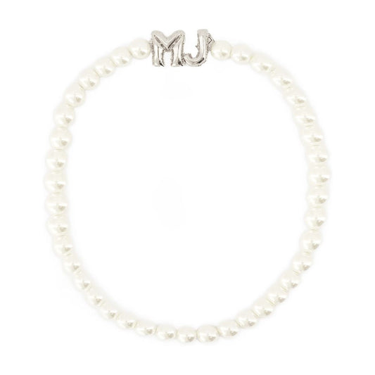 Marc バルーンネックレスマークジェイコブスメタルホワイト - Image 1
