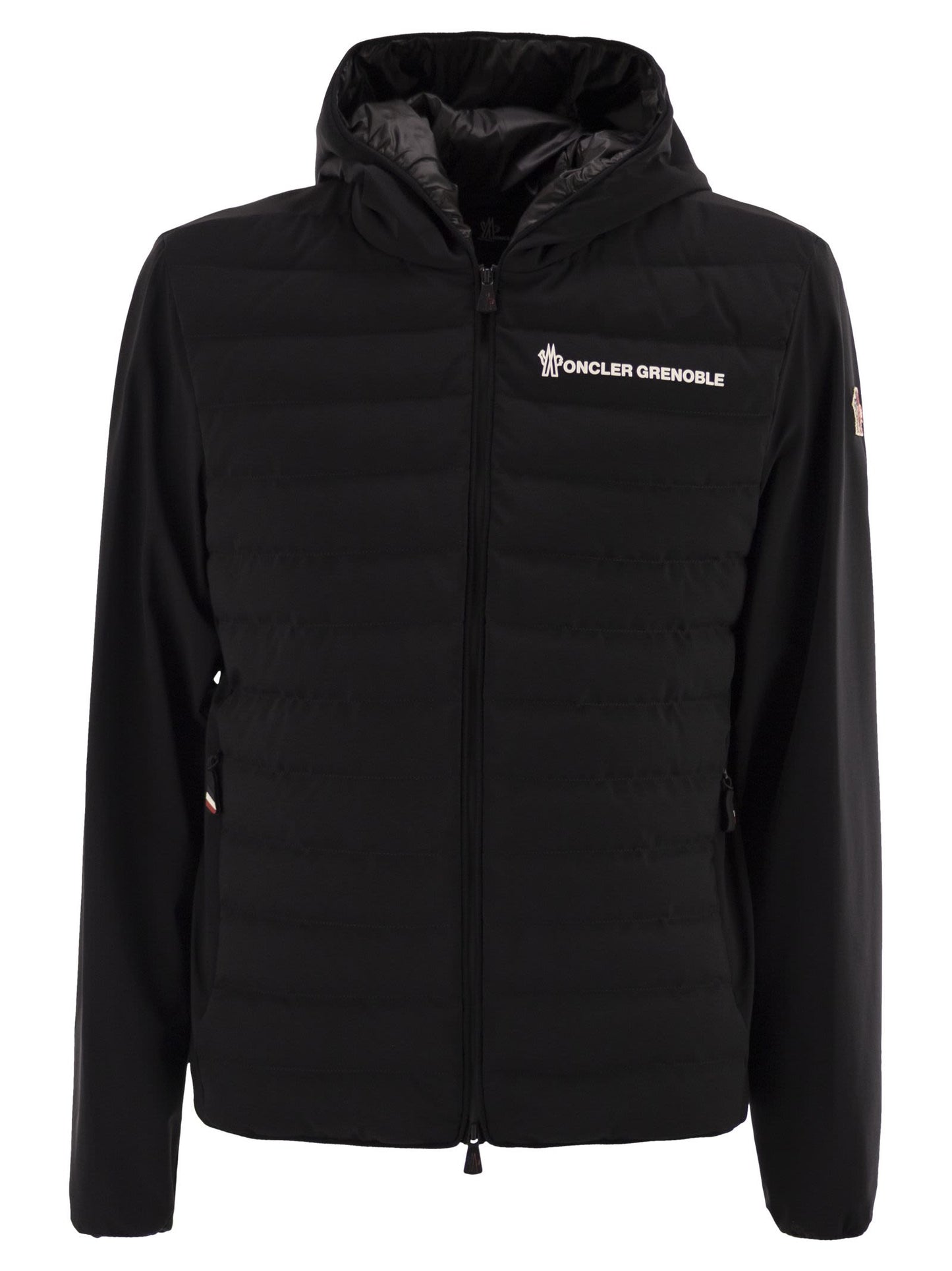 Moncler モンクラーグレノブルパッド入りジップアップスウェットシャツ - Image 1