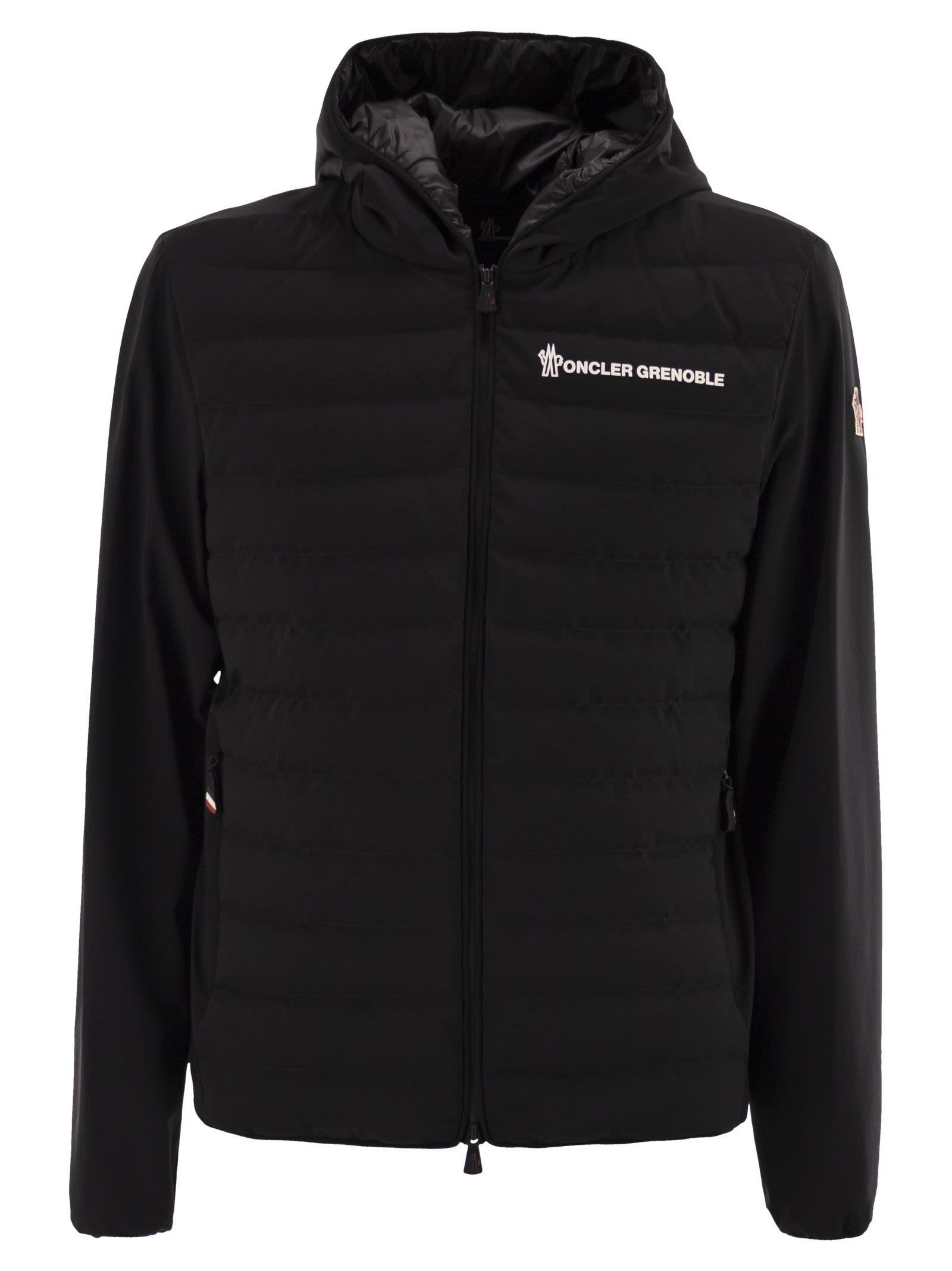 Moncler モンクラーグレノブルパッド入りジップアップスウェットシャツ - Image 1