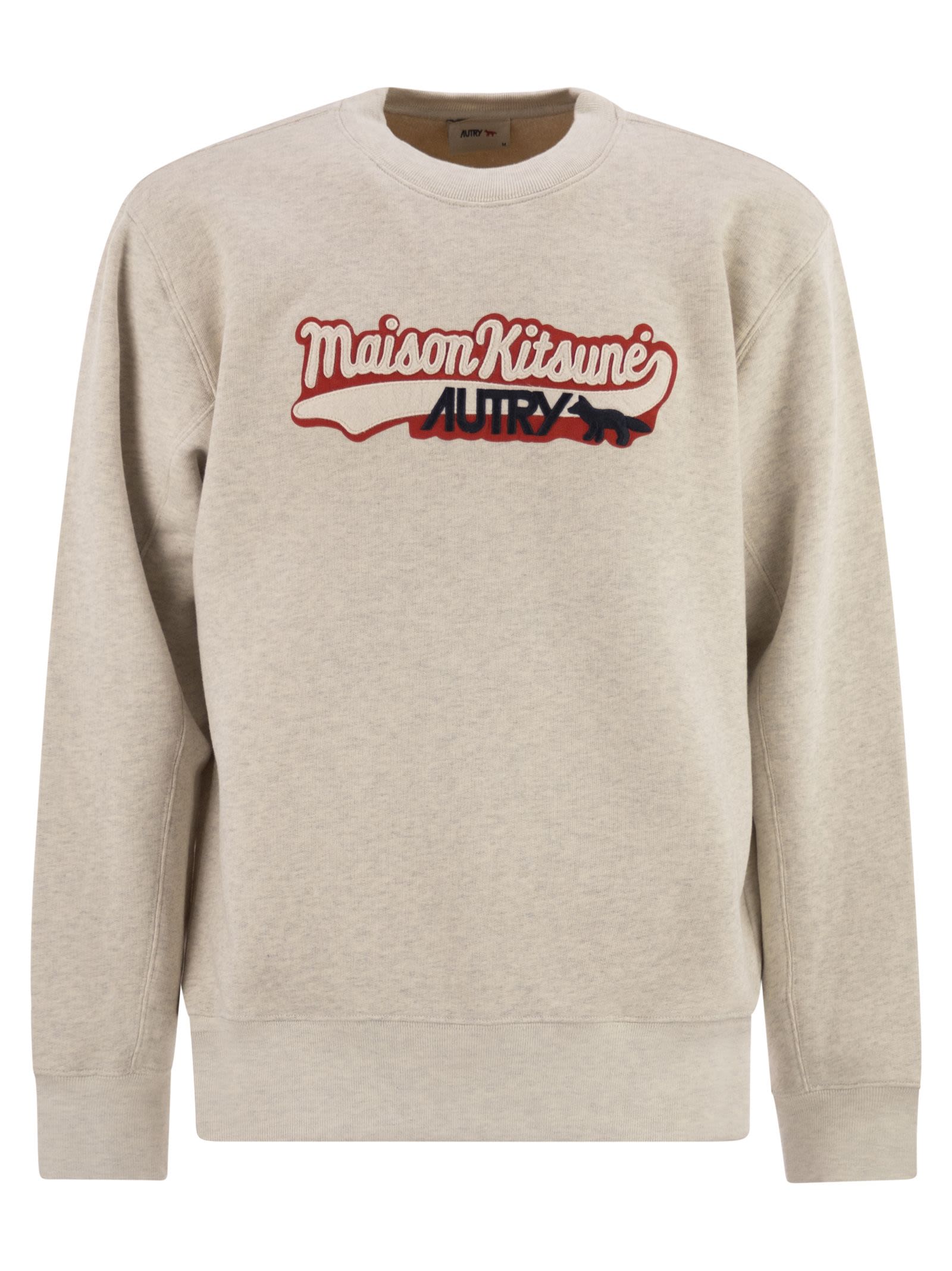 Maison Autry X MaisonKitsunéAtryx MaisonKitsunèLogoSweatshirt - Image 1