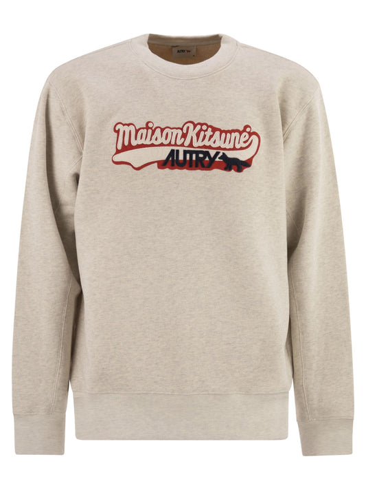 Maison Autry X MaisonKitsunéAtryx MaisonKitsunèLogoSweatshirt - Image 1