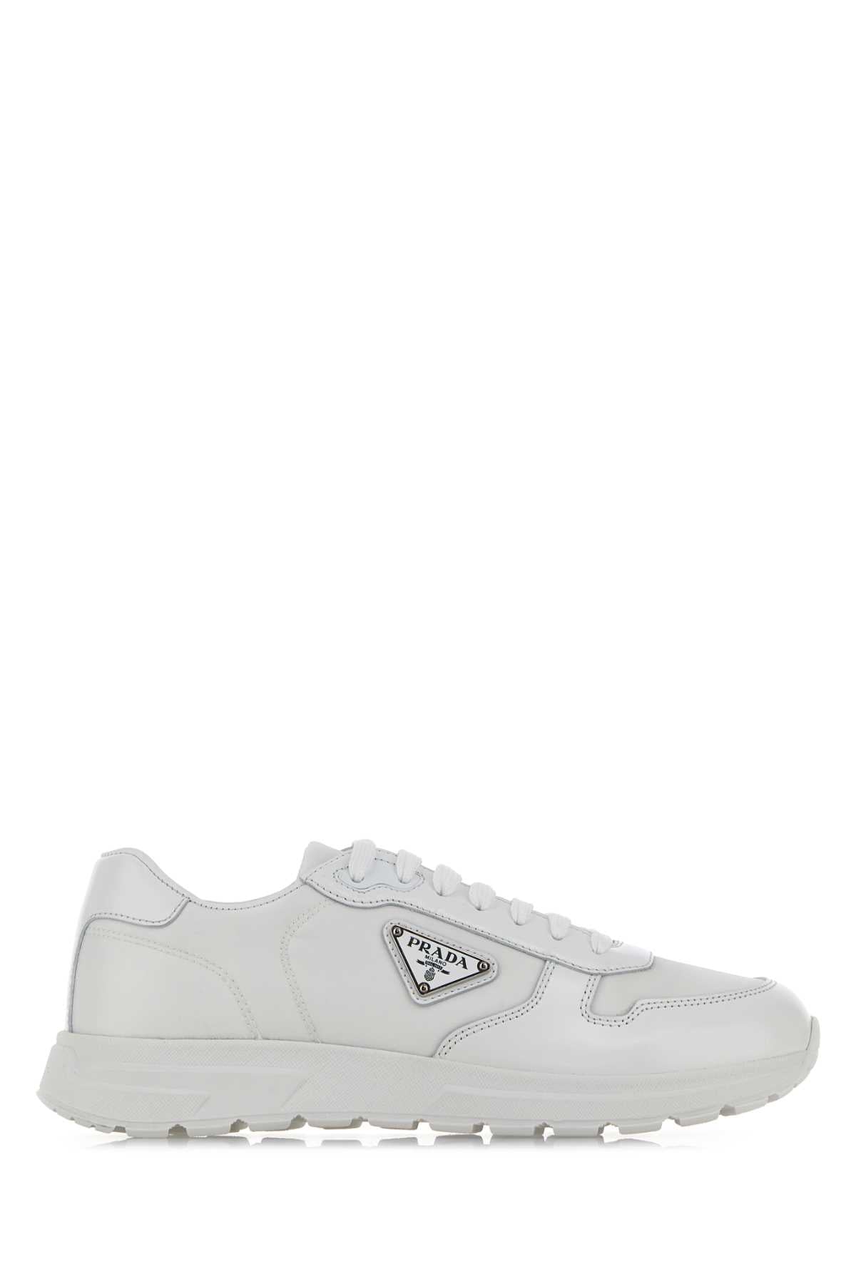 Prada プラダ ホワイト ナイロン & レザー Prax 2.0 スニーカー - Image 1