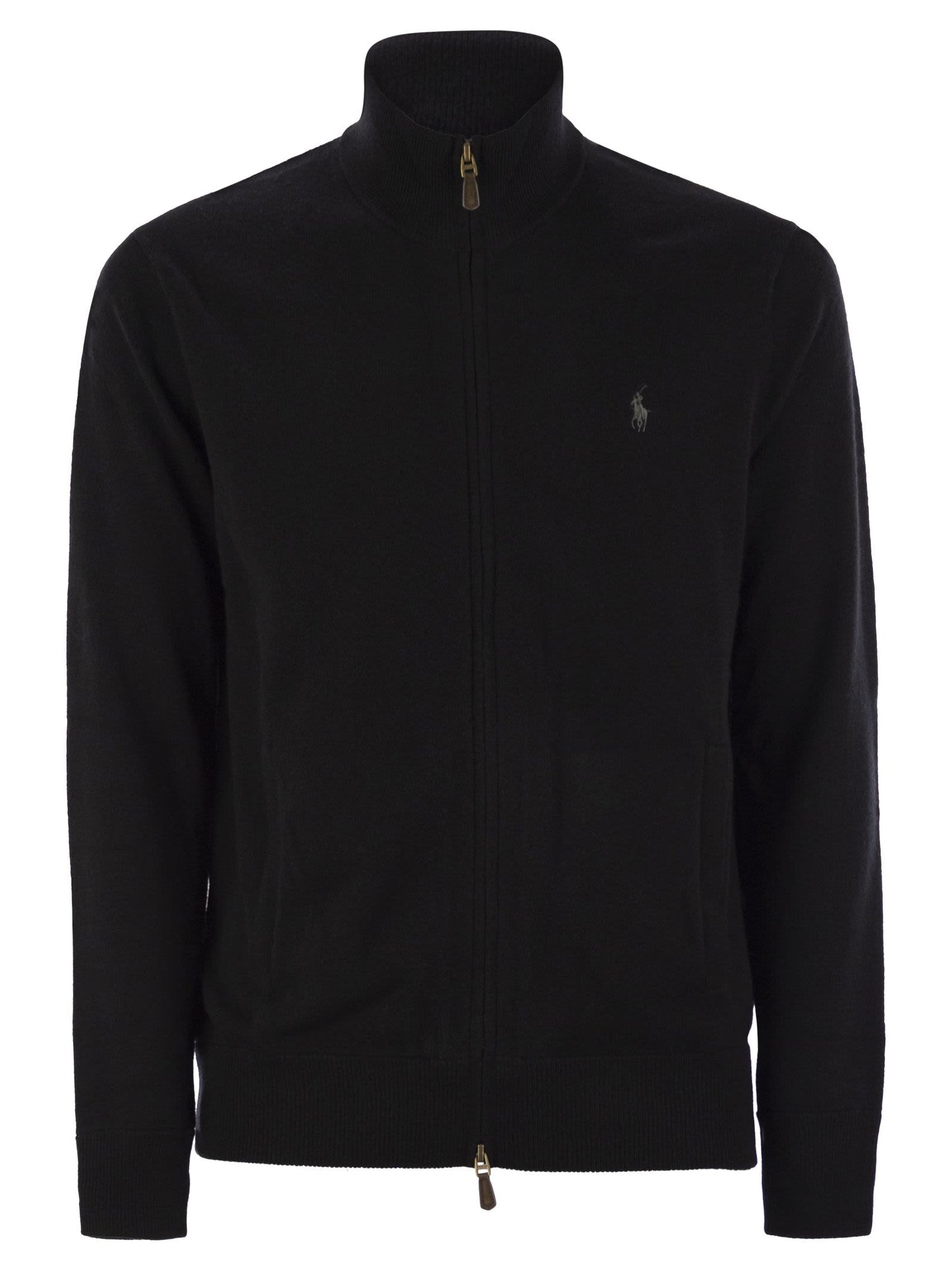 Polo ジップ付きのポロラルフローレンウールセーター - Image 1