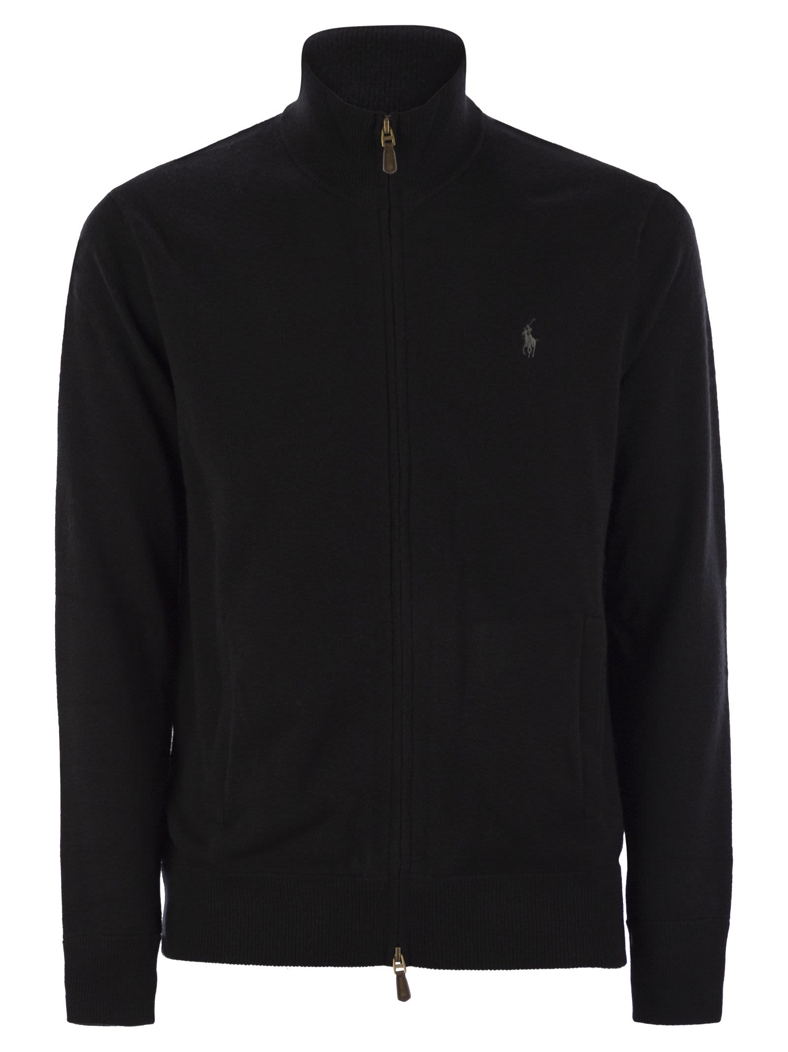 Polo ジップ付きのポロラルフローレンウールセーター - Image 1