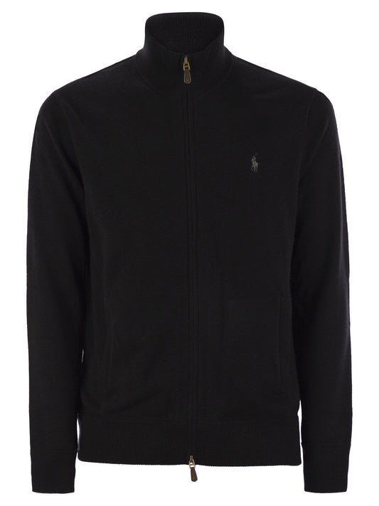 Polo ジップ付きのポロラルフローレンウールセーター - Image 1